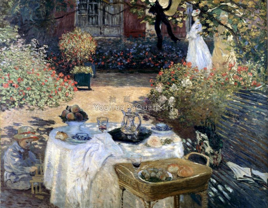 The Luncheon (Monet's Garden At Argenteuil) - 克劳德·莫奈